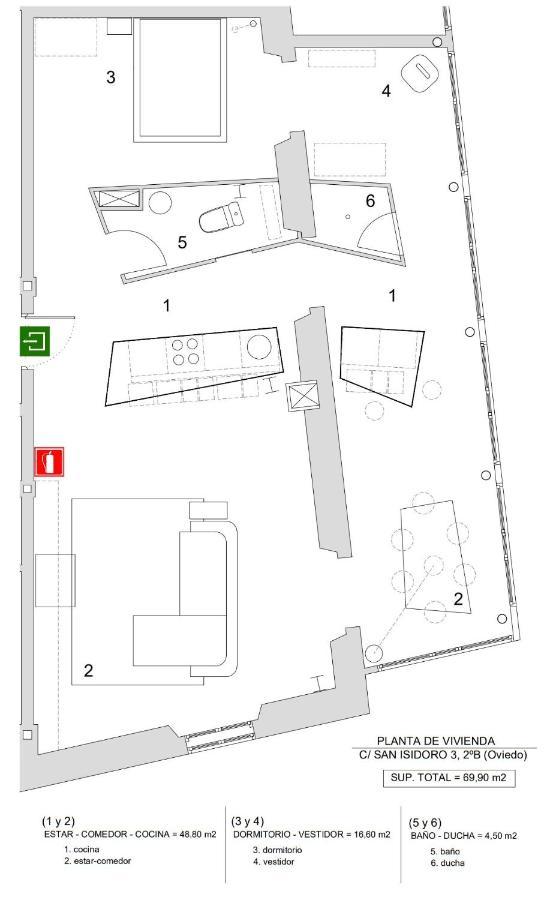 Apartamento Loft-Atelier En Oviedo Exterior foto